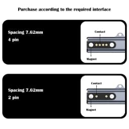 Bone Conduction Headphone Charging Adapter Indicator Light Aluminium Alloy Type-C to 7.62 2/4 Pin Converter Stable Safe