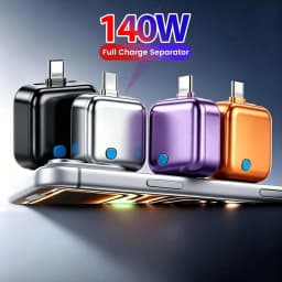 140W Smart Full Charge Separator Type C Charging Adapter Selfcut Overcharge Prevention Separator Auto Disconnect Charger Adapter