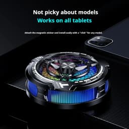 New 45W Semiconductor Tablet Cooler Large Area Powerful Cooling Magnetic RGB Phone Cooler for Pad/Gaming Phones with Lights