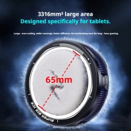 New 45W Semiconductor Tablet Cooler Large Area Powerful Cooling Magnetic RGB Phone Cooler for Pad/Gaming Phones with Lights