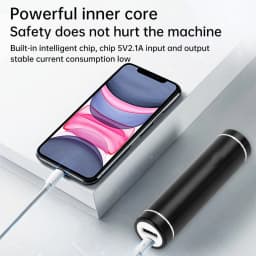 DIY Free Welding 18650/21700 Battery Aluminum Power Bank Kit 5V 2A Type C Fast Charging Battery Storage Case Box
