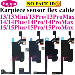 Earpiece Sensor Proximity Flex Cable Light for iPhone 16 Pro Max 15 Plus 14 17 Pro Mic Ear Speaker Microphone Repacement