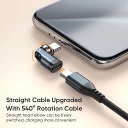 AUFU 240W USB C Adapter USBC To Type C OTG Fast Charge Cable Adapter Type C Male To Female Converter For IPhone16 Macbook Laptop