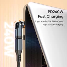 AUFU 240W USB C Adapter USBC To Type C OTG Fast Charge Cable Adapter Type C Male To Female Converter For IPhone16 Macbook Laptop