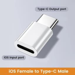 2PCS USB C To Lightning Adapter Lightning Female To Type C Male Converter High Speed Data Transfer Connector for iphone 15 16