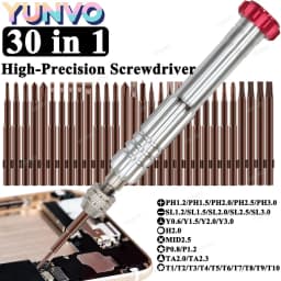 30 in 1 Magnetic Precision Screwdriver Set, S2 Steel Bits, Phone Watch Glasses Repair Tool Kit for iPhone Android