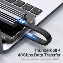 USB 4 Cable Portable Keychain 240W USB C Charging Cable 40Gbps Data Transfer Thunderbolt 4/3 8K@60Hz Video Display for IPhone17