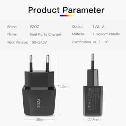 PZOZ For usb travel adapter wall charger EU Plug charging station mobile phone accessories iphone Samsung xiaomi oppo realme