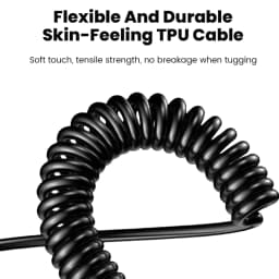 66W Car Spring Cable Fast Charging 6A 20CM To 1M Type C To Type C Data Cord For iPhone 15 16 Samsung Huawei Xiaomi USB C Cable