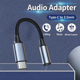 Type C 3.5 Aux Jack Audio Cable USB Type C To 3.5mm Audio Adapter Earphone Wire Converter For iPhone 15 Samsung Galaxy S24 S23