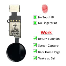 NEW Home Button Flex Cable For iPhone 7 8 Plus Return Back Button Key Back No Touch ID Fingerprint Function Replacement