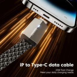 Toocki Type C To Lighting Cable 90° Elbow LED Indicator Aluminum Alloy USB Cable For iPhone 14 13 12 Pro Max Xs Xr 8 7 Plus iPa