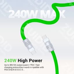 Liquid Silicone USB4 40Gbps Type C to C Data Cable PD3.1 240W Fast Charging 8K@60Hz Cable for iPhone 15 16 MacBook Pro Samsung
