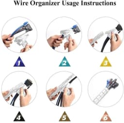 2M/1M Black Cable Wire Protector Cable Organizer Management Pipe Flexible Wire Wrap Line Coiled Tube Office Cord Sleeve Cover
