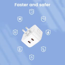 40W Type C Charger Fast Charging Dual PD QC 3.0 Mobile Phone Charger Adapter For iPhone Samsung Huawei Xiaomi USB C Wall Charger