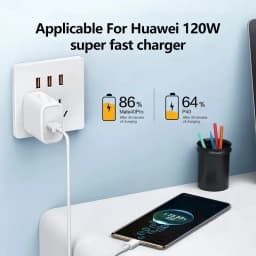 120W 10A Cable Super Fast Charging 1/2/3Pcs USB To Type-C Cable For Android Highspeed Data Transfer For Xiaomi 17 Cable 1/1.5/2M