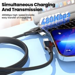 5-in-1 USB C Charging Cable Type C Charger Wire 4 in 1 Usb Type C Cable PD 65W 27W Fast Charging for IPhone Xiaomi Samsung Redmi