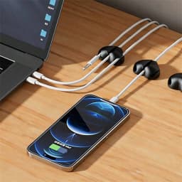 2pcs Heart-Shaped Mini Cable Winder Organizer USB Charging Cable Clips Desk Tidy Organiser Holder Protectors in Home Office Car