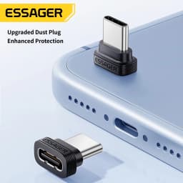 Essager Type‑C To Type‑C OTG Adapter Type‑C Dust Protective Plug Support Charging Data Sync For iPhone 17 Xiaomi 17 Smart Phones
