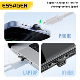 Essager Type‑C To Type‑C OTG Adapter Type‑C Dust Protective Plug Support Charging Data Sync For iPhone 17 Xiaomi 17 Smart Phones