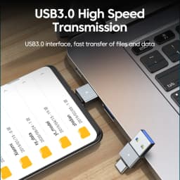 USB 3.0 Male to Type-c Male Adapter Charging Data Transfer Converter Adapters for Iphone 15-16 Samsung Mobile Phone