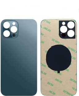 Back Glass For iPhone 12 Pro-12 Pro Max Back Cover Glass Fast Replacement Housing Battery Cover Big Hole Rear Glass with Glue