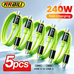 240W USB Type C Cable Fast Charging Phone Charger Data Cord For iPhone Samsung Xiaomi Huawei USB C to USB C Quick Charge Wire 1M