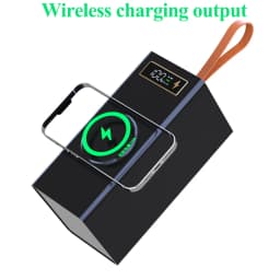 40 Cells 18650 DIY Power Bank Case Kit Detachable No Soldering Wireless Charge Camping Light Mobile Power Shell Without Battery