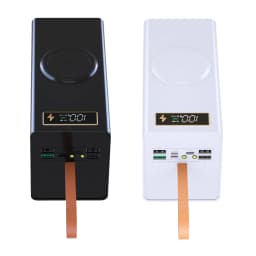 40 Cells 18650 DIY Power Bank Case Kit Detachable No Soldering Wireless Charge Camping Light Mobile Power Shell Without Battery
