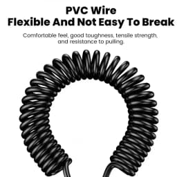 120W 6A Quick Charging Coiled USB C Cable Type C Retractable Car Charger Cord for IPhone Samsung Xiaomi Huawei Spring Cables