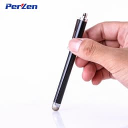 10pcs/pack High Quality Metal Capacitive Touch Pen Stylus Screen Fiber Capacitive Cloth For Phone Tablet Laptop + Zip Bag