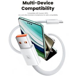 Toocki 3pcs USB Type C Cable 100W 6A Fast Charging for iPhone 17 16 Samsung Huawei Xiaomi OPPO ViVO USB C Charger Cord Data Wire
