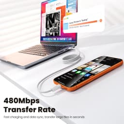 Toocki 3pcs USB Type C Cable 100W 6A Fast Charging for iPhone 17 16 Samsung Huawei Xiaomi OPPO ViVO USB C Charger Cord Data Wire