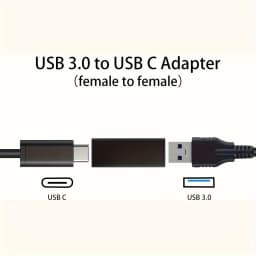 USB-C to USB 3.0 Adapter, USB to USB-C Adapter, USB 3.0 Female to USB-C Female Adapter Connector Compatible With Google Pixel, E