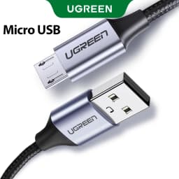 Ugreen Micro USB Cable 2A Nylon Fast Charging USB Type C Cable for Samsung Xiaomi HTC USB Charger Data Cable Mobile Phone Cable