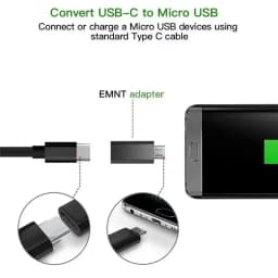 10-1Pcs Type C Male To Micro USB Female Adapter OTG Converter Micro-B To USB-C Connector Phone Charger Cable Adapter For Samsung