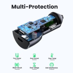 Ugreen 60W Quick Charge 4.0 3.0 QC USB Car Charger for Xiaomi QC4.0 QC3.0 Type C PD 30W Car Charging for iPhone 17 16 15 Charger