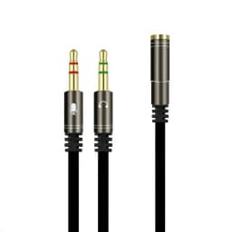 3.5mm Audio Splitter Cable for Computer Laptop Jack 3.5 mm 1 Male To 2 Female Microphone Headphone Y Splitter AUX Cable