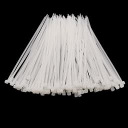 100Pcs 3x80mm 100mm 120mm 150mm 200mm 4x300mm Nylon Plastic Cable Ties Self-Locking Long Wide Extra Large Zip Ties White