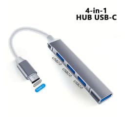 4 Port Multi Splitter Type C HUB USB Adapter OTG For Xiaomi Lenovo Macbook 13 15 Air Pro PC Computer Accessories