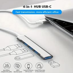 4 Port Multi Splitter Type C HUB USB Adapter OTG For Xiaomi Lenovo Macbook 13 15 Air Pro PC Computer Accessories