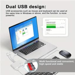 8-in-1 Universal Card Reader USB3.0 Type-C SD/TF Slots Lighting OTG Camera Adapter for Android iPhone iPad External Installation