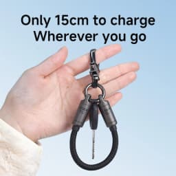 Hagibis Short USB4 Cable Portable Keychain C to C Cable Lanyard Type-C Cable 240W 80Gbps for Thunderbolt 4/5 iPhone 17 Pro SSD