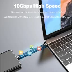 UGOURD USB A to C 10Gbps Cable USB C to Type C USB3.1/3.2 Gen2 Cable Data Transfer USB SSD Hard Disk Cable 60W 0.15m - 3m Flat