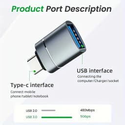 2PCS USB 3.0 To Type C OTG Charger Adapter Connector Type-C to USB Male To Type-c Adapt Converter for PC MacBook Car USB ipad