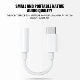 Type C To 3.5mm Headphone Jack Adapter Interface Auxiliary Audio USB-C Converter Earphone For Samsung Huawei Xiaomi CellPhone