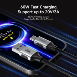 Hagibis USB C Cable USB A to USB C Charger Cord Fast Charging High Speed Data for iPhone 17 16 Pro iPad Pixel Samsung Carplay