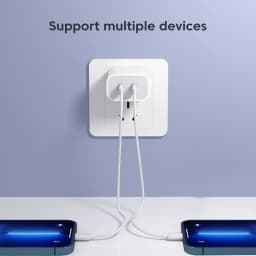 PD 40W Dual USB C Charger Fast Charging QC3.0 Phone Charger Adapter For iPhone Samsung Huawei Xiaomi Type C Charger Quick Charge