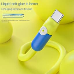6A Fast Charging USB C Cable Liquid Soft Silicone Data Cord For Huawei Xiaomi Samsung 1/1.5/2M Mobile Phone USB C Charger Wire