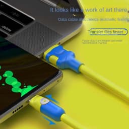 6A Fast Charging USB C Cable Liquid Soft Silicone Data Cord For Huawei Xiaomi Samsung 1/1.5/2M Mobile Phone USB C Charger Wire